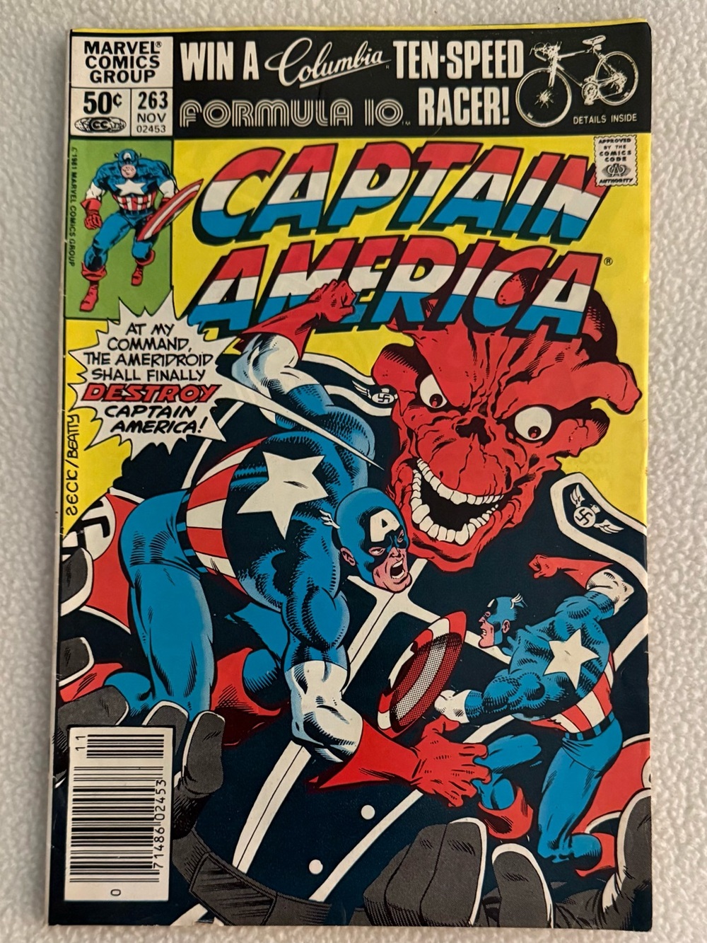 Captain America #263 NS Nov 1981 Marvel Comics Ameridroid Red Skull